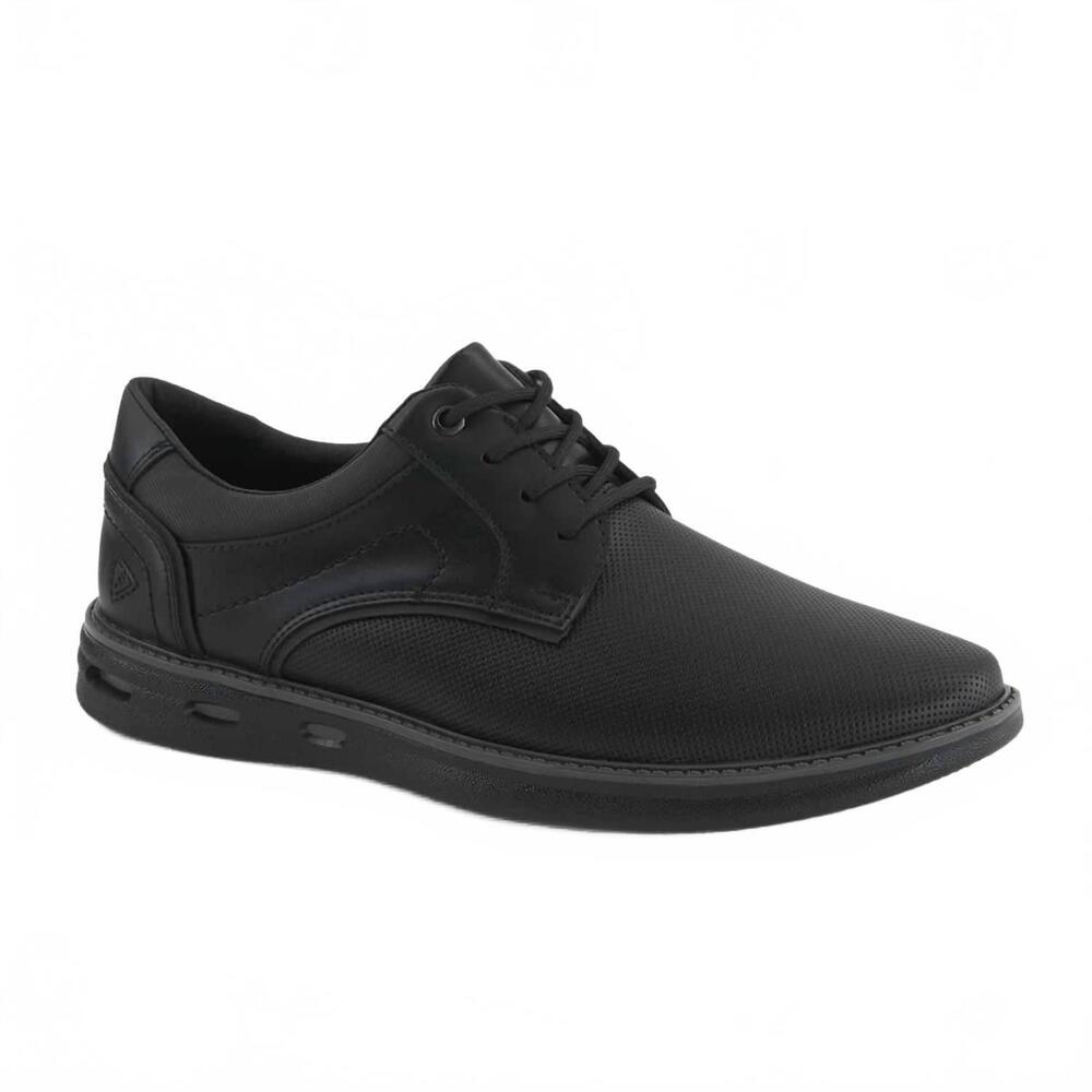 NEW FERRATO men's oxford lace-up casual shoe in black